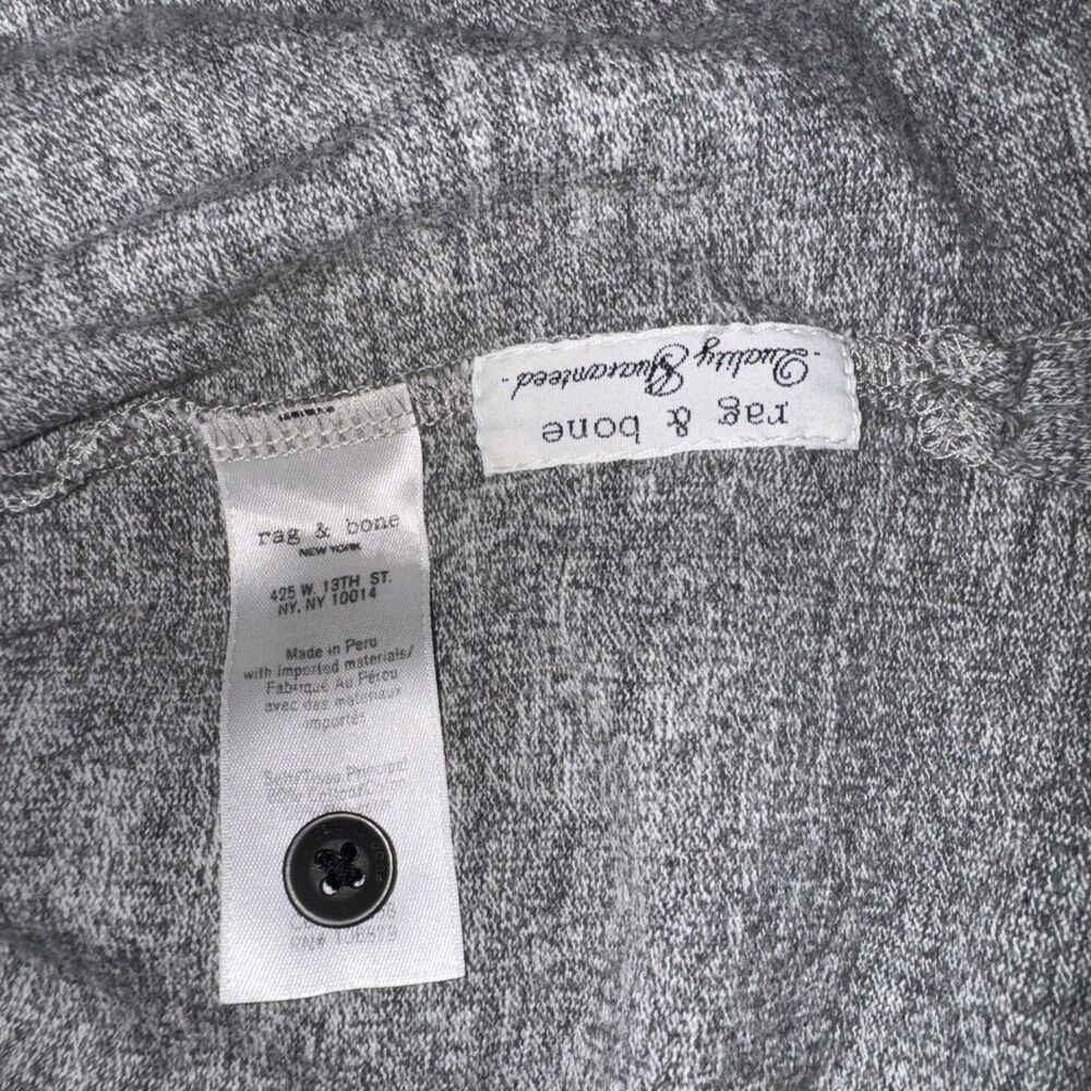 Rag & Bone New York Polo Shirt Men’s 2XL Heather Gray Cotton Short Sleeve - Picture 7 of 7
